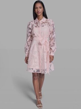 KARL LAGERFELD PARIS
Women's Floral Collared Shirt Dress